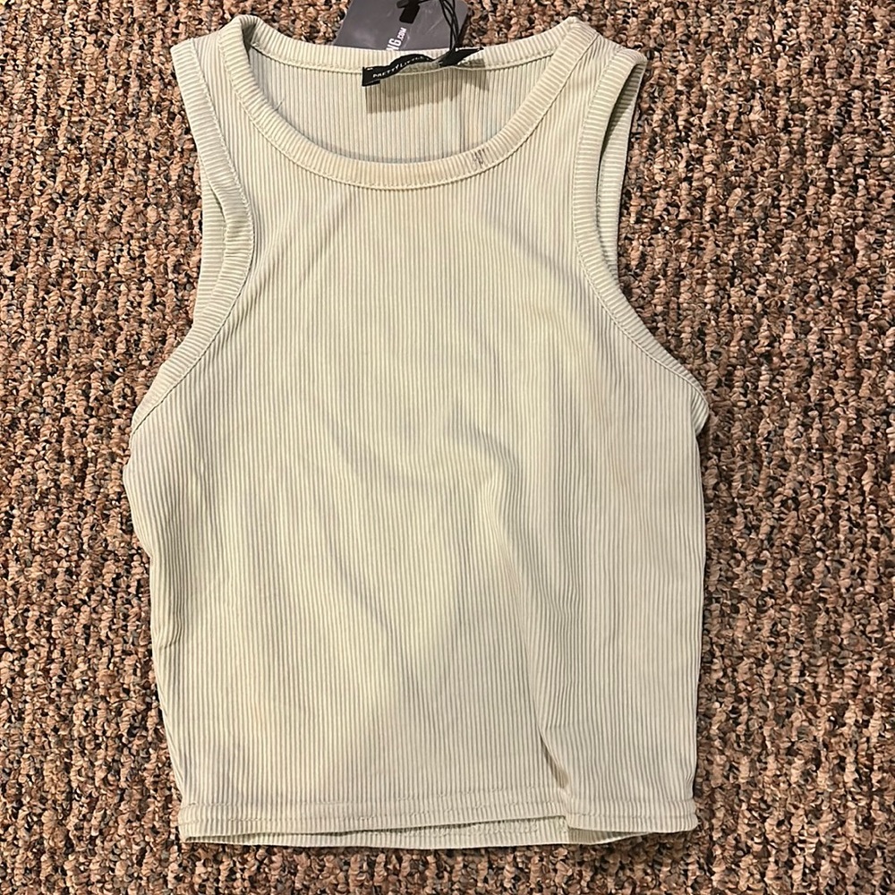 Pastel green, size 4,  pretty little thing, high neck tank